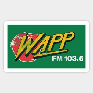 WAPP "The Apple" NYC / 80s Radio Station Sticker